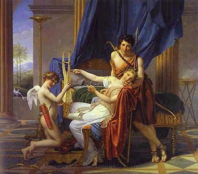 Jacques-Louis David Sappho and Phaon Spain oil painting art